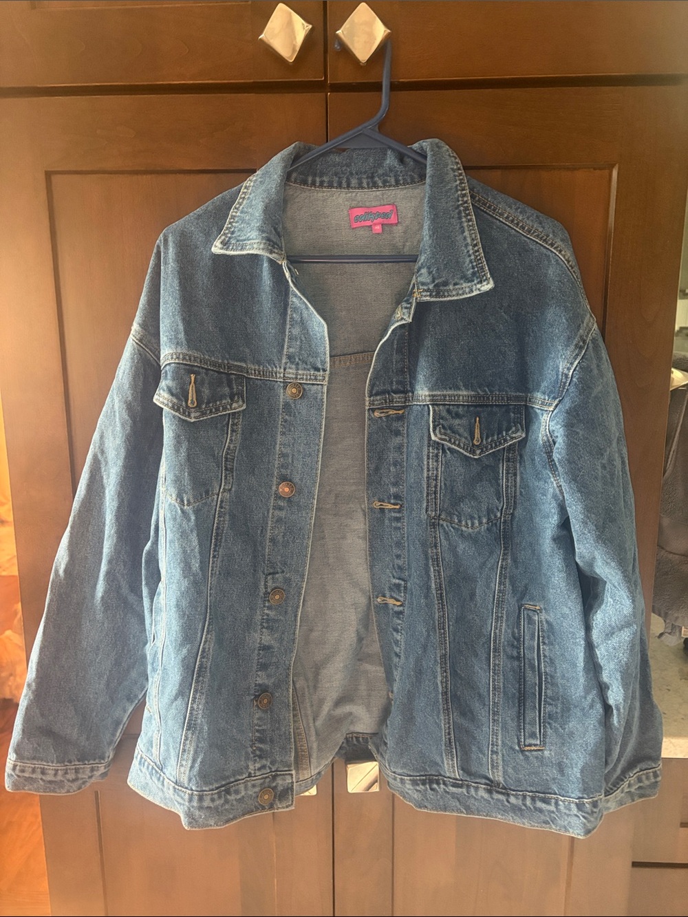 Edikted Blue Denim Jacket - Classic Jean Jacket